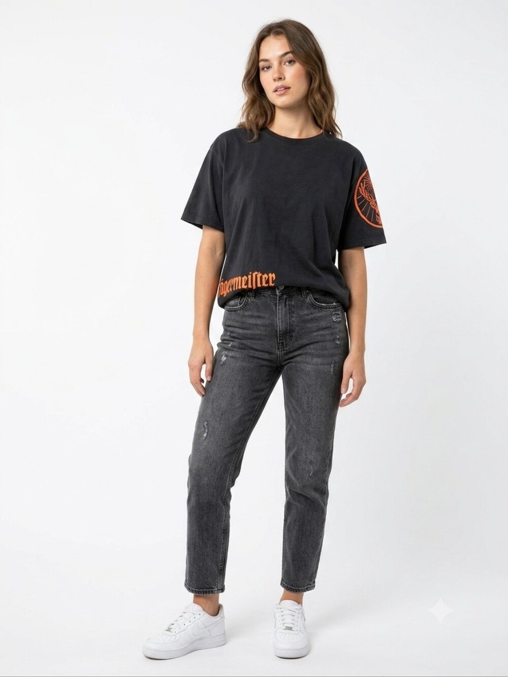 Jägermeister Vintage Boxy Graphic Tee XL MAD Design Co Grunge Streetwear